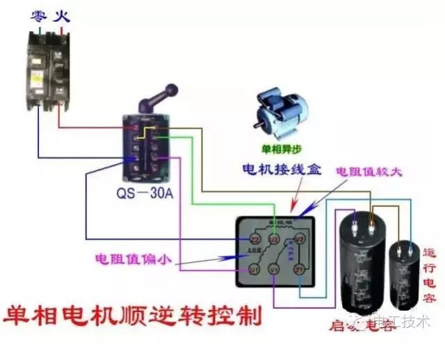 验钞机电机电容的接法